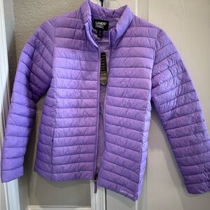 Purple lands end 14/16 XL girls coat